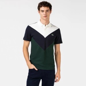 Zdjęcie produktu Lacoste Męska Geometryczna Koszulka Polo W Bloki Kolorystyczne Z Piki Regular Fit