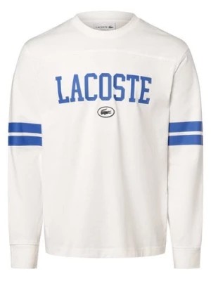 Zdjęcie produktu Lacoste Męska koszula z długim rękawem Mężczyźni Bawełna biały nadruk,