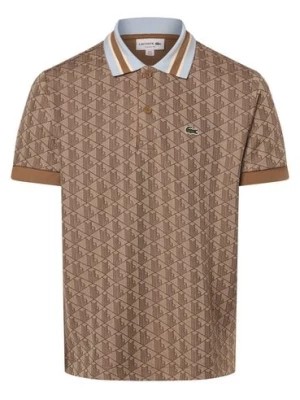 Zdjęcie produktu Lacoste Męska koszulka polo Mężczyźni beżowy|brązowy wzorzysty,