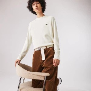Zdjęcie produktu Lacoste Męski Prążkowany Sweter Z Mieszanki Wełny Z Okrągłym Wycięciem Pod Szyją