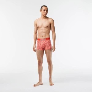Zdjęcie produktu Lacoste męskie bokserki z elastycznej bawełny z nadrukiem 3-pak