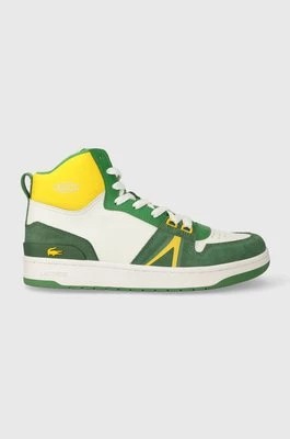 Zdjęcie produktu Lacoste sneakersy skórzane L001 Leather Colorblock High-Top kolor zielony 45SMA0027