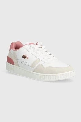 Zdjęcie produktu Lacoste sneakersy skórzane T-Clip Contrasted Collar Leather Snea kolor biały 47SFA0082
