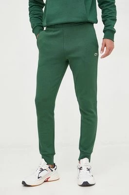 Zdjęcie produktu Lacoste spodnie dresowe męskie kolor zielony gładkie XH9624-132
