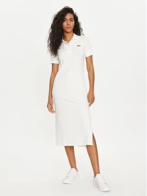 Zdjęcie produktu Lacoste Sukienka codzienna EF9129 Biały Slim Fit