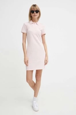 Zdjęcie produktu Lacoste sukienka EF5473-ADY kolor różowy mini dopasowana EF5473.-ADY