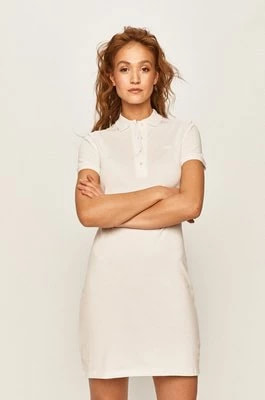 Zdjęcie produktu Lacoste Sukienka EF5473 kolor biały mini prosta EF5473-001