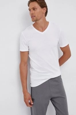 Zdjęcie produktu Lacoste T-shirt bawełniany (3-pack) TH3374 kolor biały gładki TH3374-001