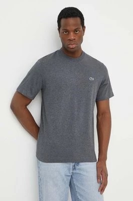 Zdjęcie produktu Lacoste t-shirt bawełniany męski kolor szary gładki