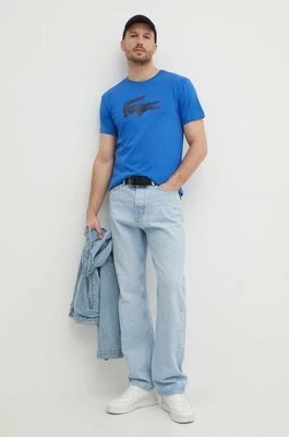 Zdjęcie produktu Lacoste t-shirt męski kolor niebieski