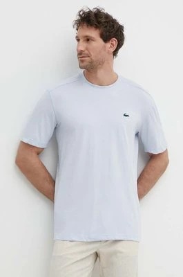 Zdjęcie produktu Lacoste t-shirt męski kolor niebieski gładki
