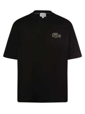 Zdjęcie produktu Lacoste T-shirt męski Mężczyźni Bawełna czarny jednolity,