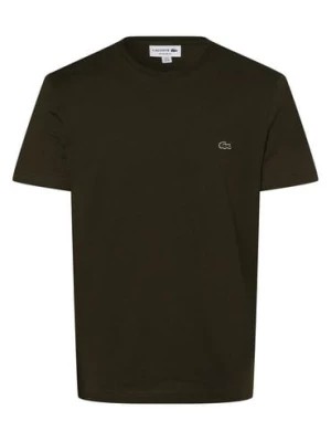 Zdjęcie produktu Lacoste T-shirt męski Mężczyźni Dżersej zielony jednolity,