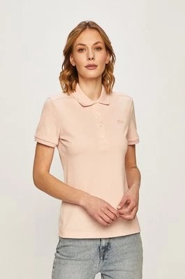 Zdjęcie produktu Lacoste T-shirt PF5462 damski kolor różowy z kołnierzykiem PF5462-001