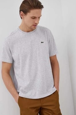 Zdjęcie produktu Lacoste t-shirt męski kolor szary gładki
