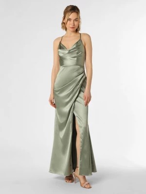 Zdjęcie produktu Laona Damska sukienka wieczorowa Kobiety Satyna zielony jednolity,