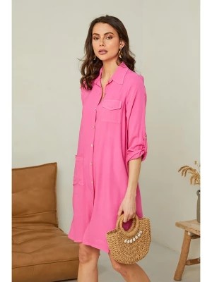 Zdjęcie produktu L'armoire de Suzette Sukienka w kolorze różowym rozmiar: L/XL