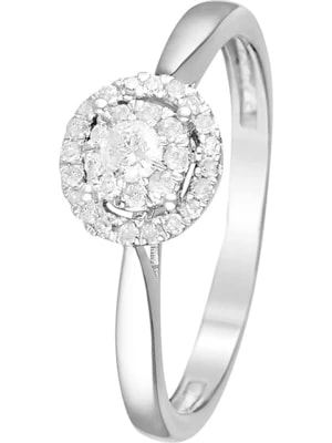 Zdjęcie produktu DIAMOND & CO Złoty pierścionek "Chamade" z diamentami rozmiar: 58