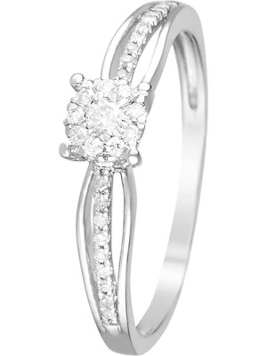 Zdjęcie produktu DIAMOND & CO Złoty pierścionek "La Promise" z diamentami rozmiar: 50