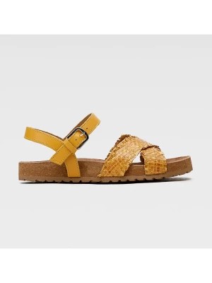 Zdjęcie produktu Lasocki Skórzane sandały w kolorze żółtym rozmiar: 37
