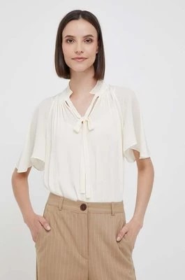 Zdjęcie produktu Lauren Ralph Lauren bluzka damska kolor beżowy gładka