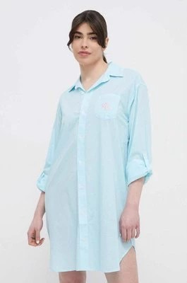 Zdjęcie produktu Lauren Ralph Lauren koszula nocna damska kolor niebieski ILN32317