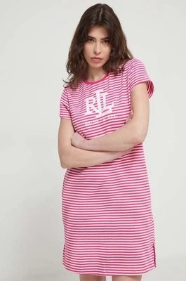 Zdjęcie produktu Lauren Ralph Lauren koszula nocna damska kolor różowy ILN32311