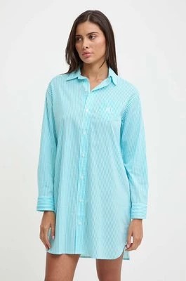 Zdjęcie produktu Lauren Ralph Lauren koszula piżamowa damska kolor niebieski ILN32327