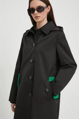 Zdjęcie produktu Lauren Ralph Lauren płaszcz damski kolor czarny przejściowy