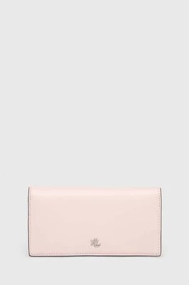 Zdjęcie produktu Lauren Ralph Lauren portfel skórzany damski kolor różowy 432935939