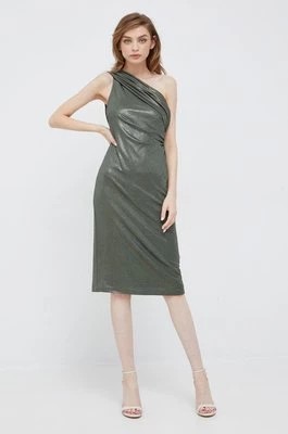 Zdjęcie produktu Lauren Ralph Lauren sukienka 253872546001 kolor zielony mini dopasowana