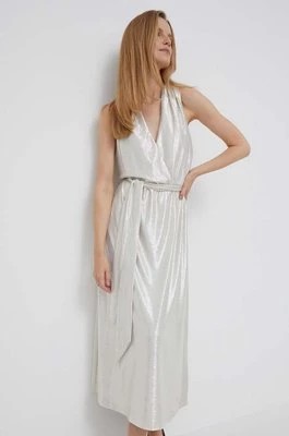 Zdjęcie produktu Lauren Ralph Lauren sukienka kolor beżowy maxi rozkloszowana