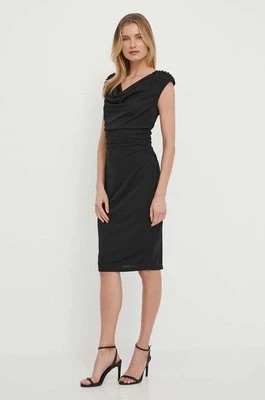 Zdjęcie produktu Lauren Ralph Lauren sukienka kolor czarny mini dopasowana 250933437