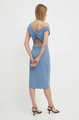 Zdjęcie produktu Lauren Ralph Lauren sukienka kolor niebieski mini dopasowana 250933454