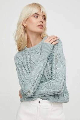 Zdjęcie produktu Lauren Ralph Lauren sweter bawełniany kolor zielony lekki 200933121