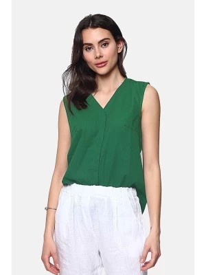 Zdjęcie produktu Le Jardin du Lin Lniana bluzka w kolorze zielonym rozmiar: 38