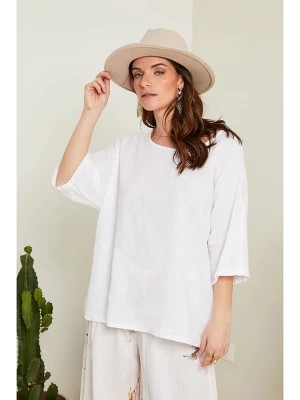Zdjęcie produktu Le Monde du Lin Lniana koszulka w kolorze białym rozmiar: 40/42