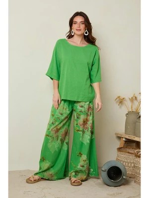 Zdjęcie produktu Le Monde du Lin Lniana koszulka w kolorze zielonym rozmiar: 40/42