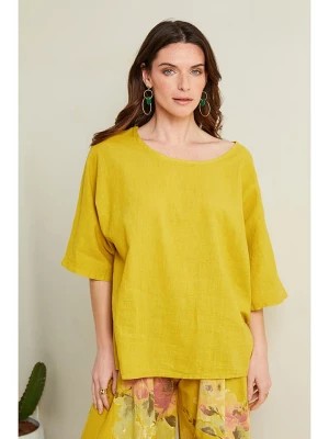 Zdjęcie produktu Le Monde du Lin Lniana koszulka w kolorze żółtym rozmiar: 40/42