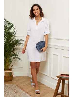 Zdjęcie produktu Le Monde du Lin Lniana sukienka w kolorze białym rozmiar: 36/38