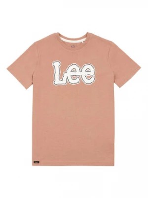 Zdjęcie produktu Lee T-Shirt Large Puff Print LEE0138 Brązowy Regular Fit