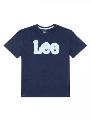 Zdjęcie produktu Lee T-Shirt Large Puff Print LEE0138 Granatowy Regular Fit