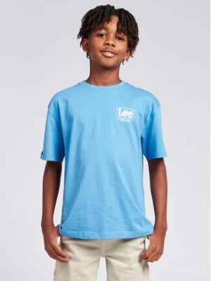 Zdjęcie produktu Lee T-Shirt Supercharged LEE0116 Błękitny Regular Fit