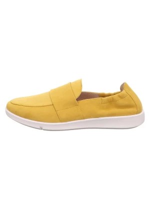 Zdjęcie produktu Legero Skórzane slippersy "Lucca" w kolorze żółtym rozmiar: 42,5