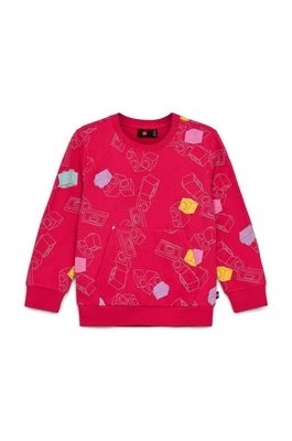 Zdjęcie produktu Lego bluza bawełniana dziecięca kolor różowy wzorzysta