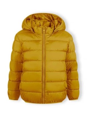 Zdjęcie produktu Lekka ocieplana kurtka przejściowa chłopięca z kapturem- żółta Minoti