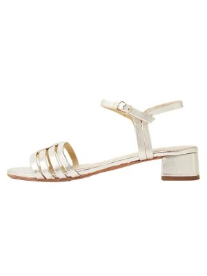 Zdjęcie produktu Les BAGATELLES Skórzane sandały "Gionna" w kolorze złotym rozmiar: 38