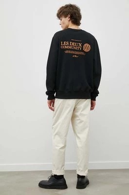 Zdjęcie produktu Les Deux bluza męska kolor czarny z nadrukiem