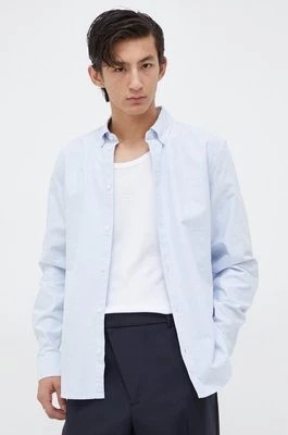 Zdjęcie produktu Les Deux koszula męska kolor niebieski regular z kołnierzykiem button-down