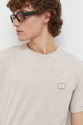 Zdjęcie produktu Les Deux t-shirt bawełniany męski kolor beżowy melanżowy